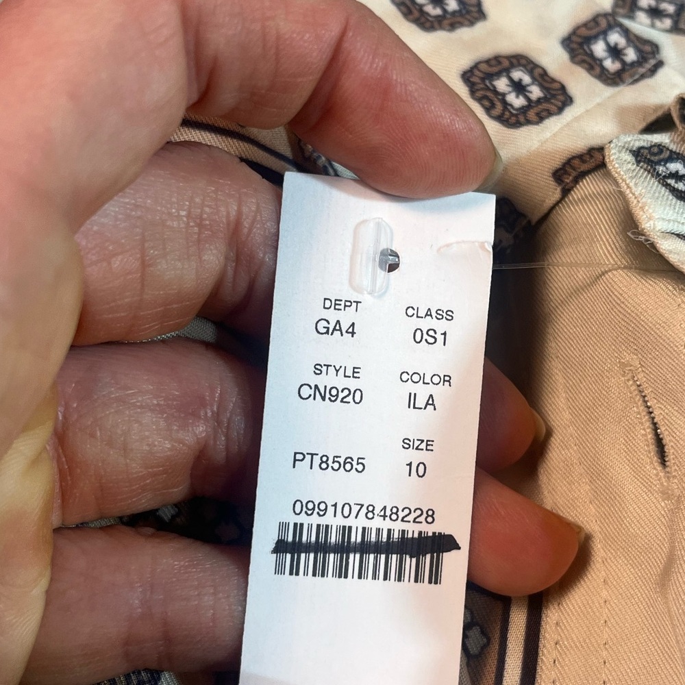 J.Crew Tie-waist shirt-dress in foulard print - Picture 9 of 9